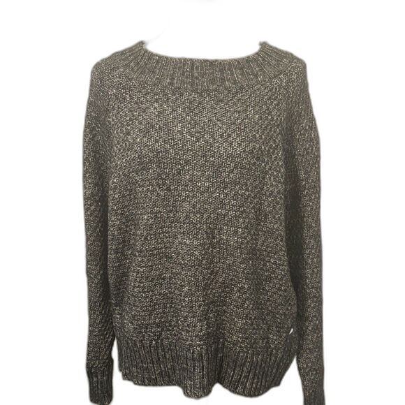 Women's Chaps Ribbed Hem Cuff Neck Sweater, in"Main Cabin Black" -NWT - Picture 1 of 6